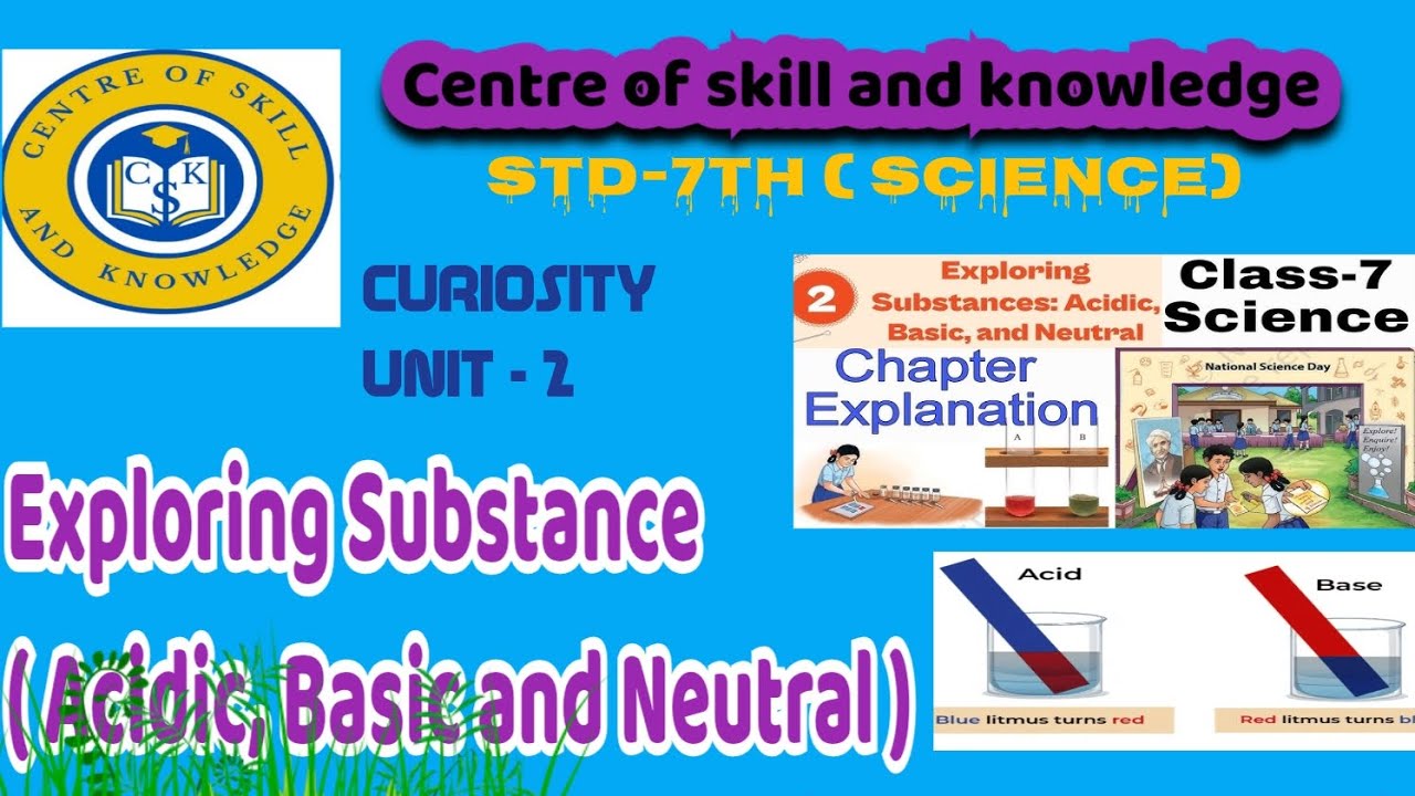 STD - 7th Science ( Exploring Substance- acidic, Basic and Neutral) With Explanation. (Part-1)Unit2 