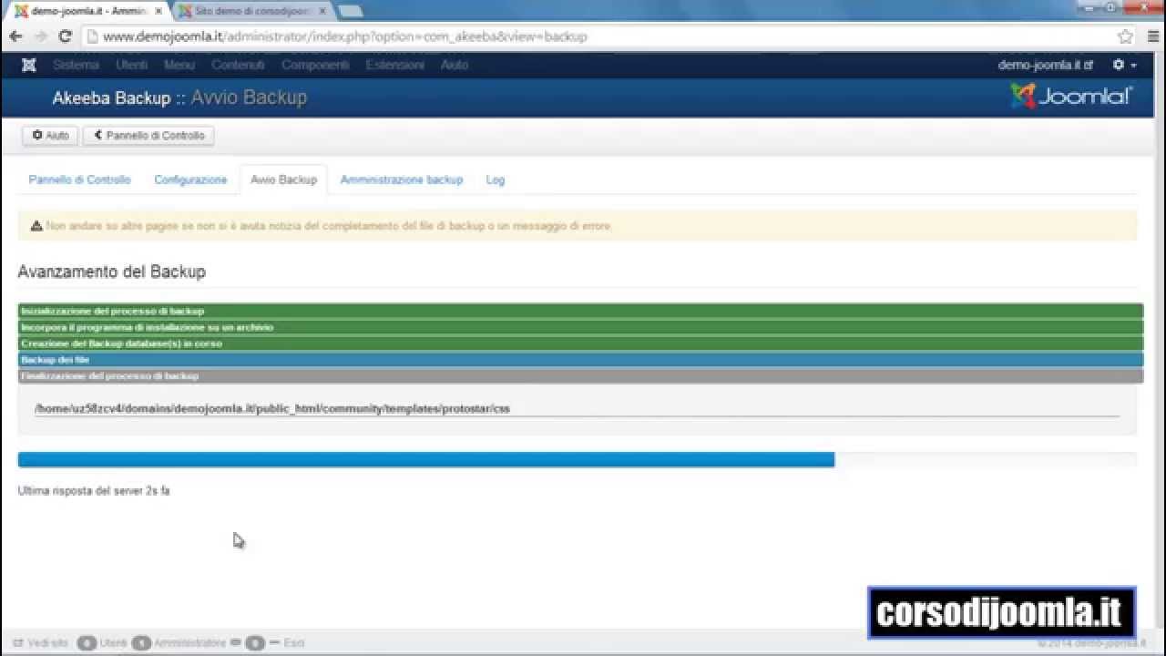 Trasferire Joomla! da remoto a locale con Akeeba Backup e Kickstart - HD