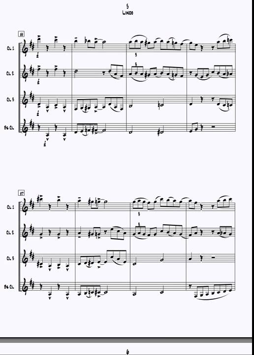Clarinet Quartet - Lindo
