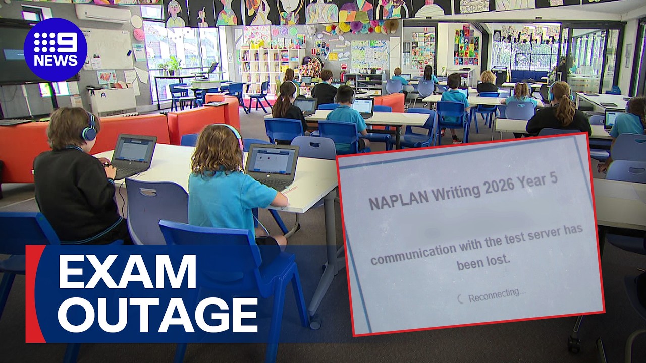 Students across Australia hit by NAPLAN outage | 9 News Australia
