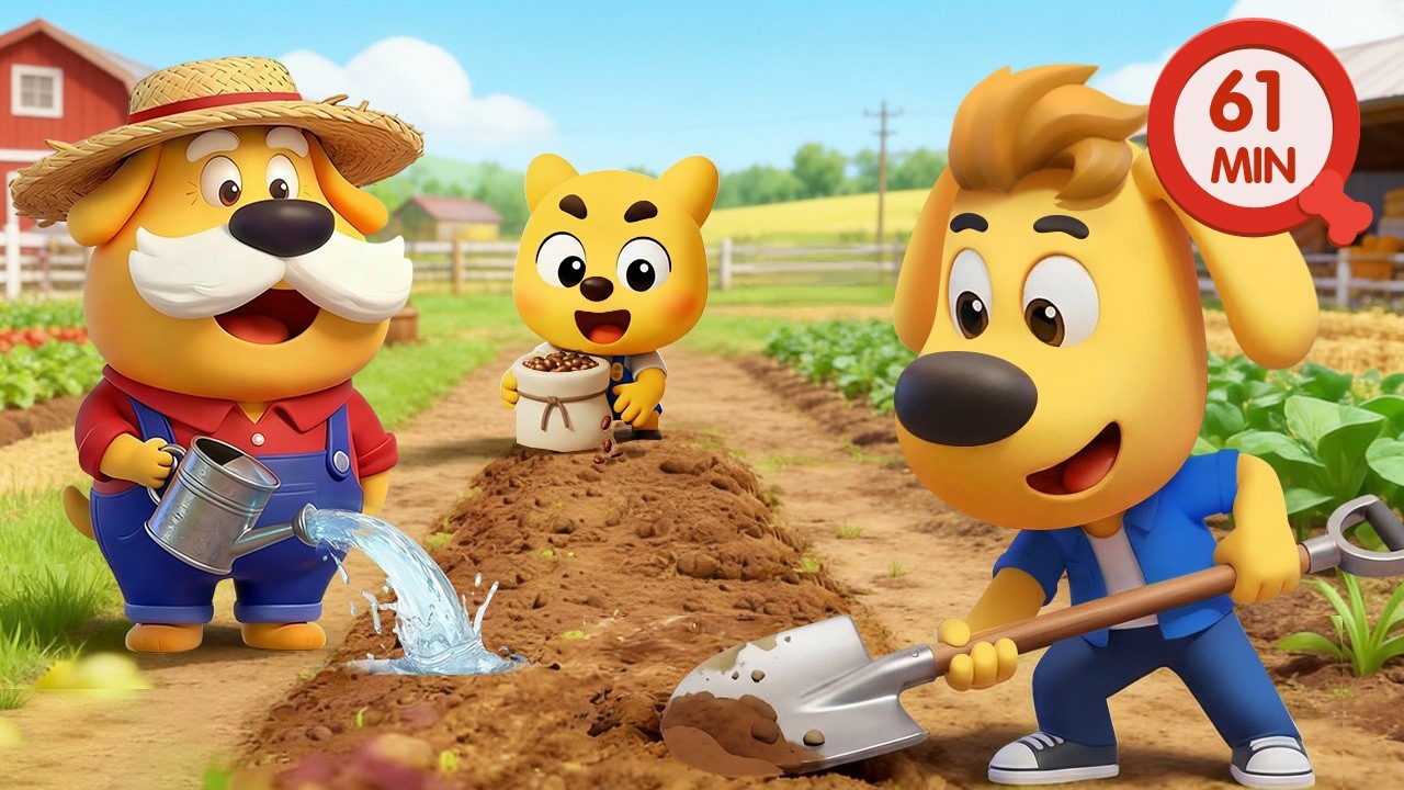Ready, Set, Grow! | Planting Day | Fun Stories for Toddlers | Kids Cartoon | Sheriff Labrador