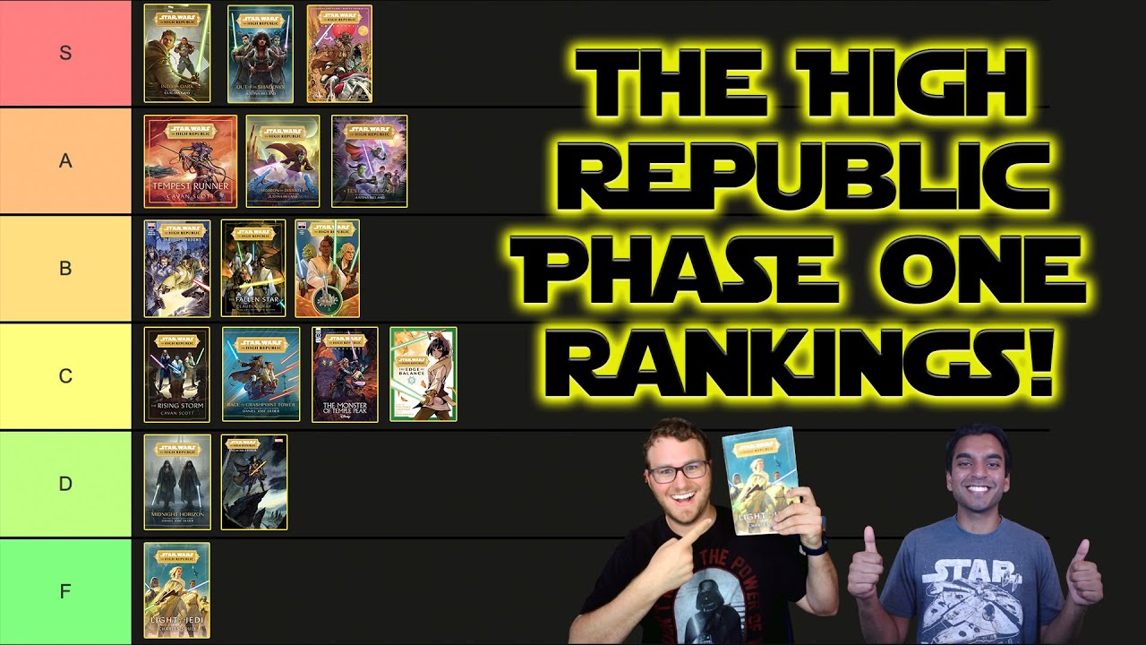 Every High Republic Phase 1 Book & Comic Book Ranked | The High Republic Tier List