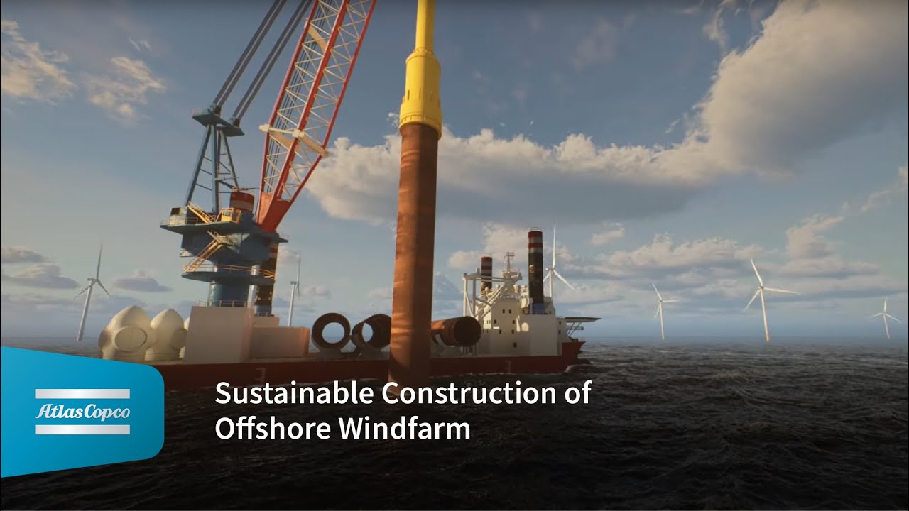 Atlas Copco's Bubble Curtain Protects Marine Life in Offshore Wind Farms