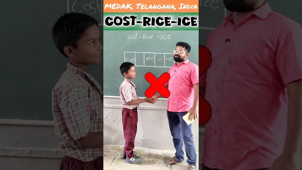 COST-RICE-ICE  logical word / innovative ideas #education #vocabulary #school #youtubeshorts