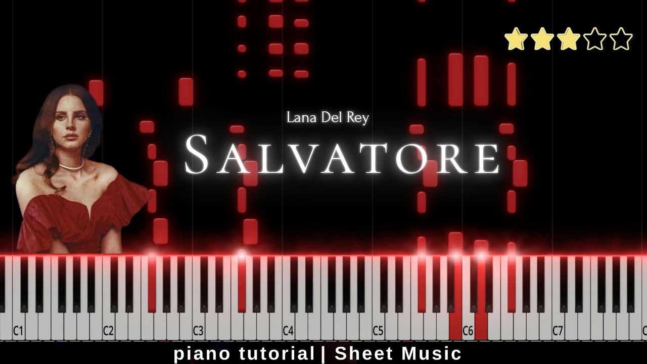 Lana Del Rey - Salvatore (Piano Tutorial)