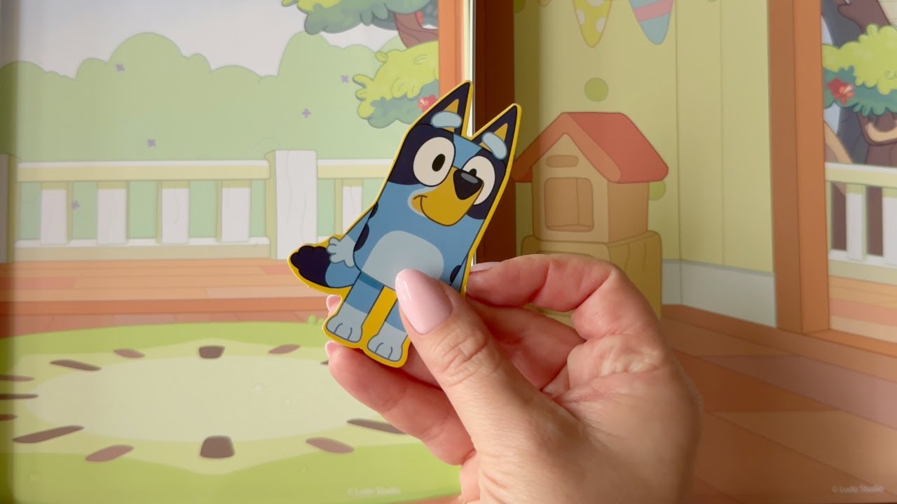 ASMR Toy Unboxing: Bluey Magnetic Playset – Soft Clicky Sounds (No Talking)