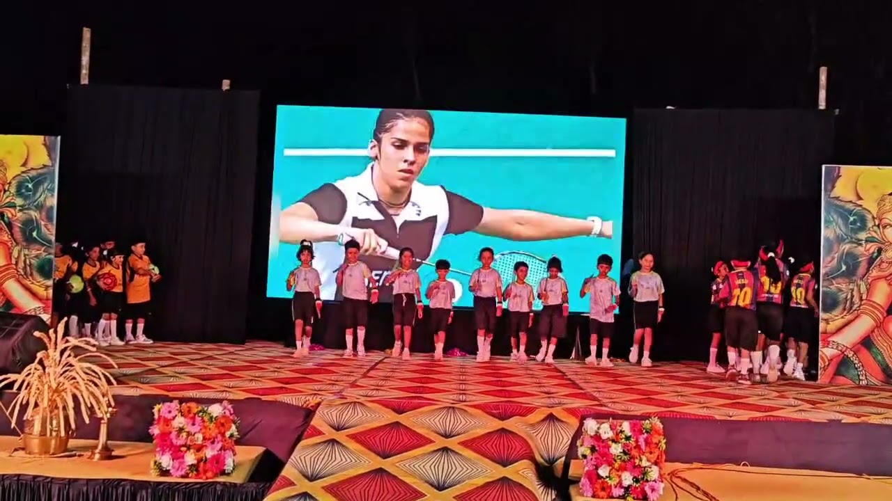 Sports theme dance  ⚽️🏏🏸school annual day 😍