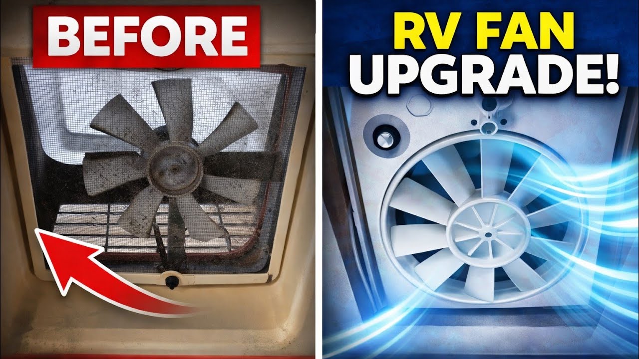 Heng's Vortex II RV Vent Fan Bathroom Upgrade How To Install and review