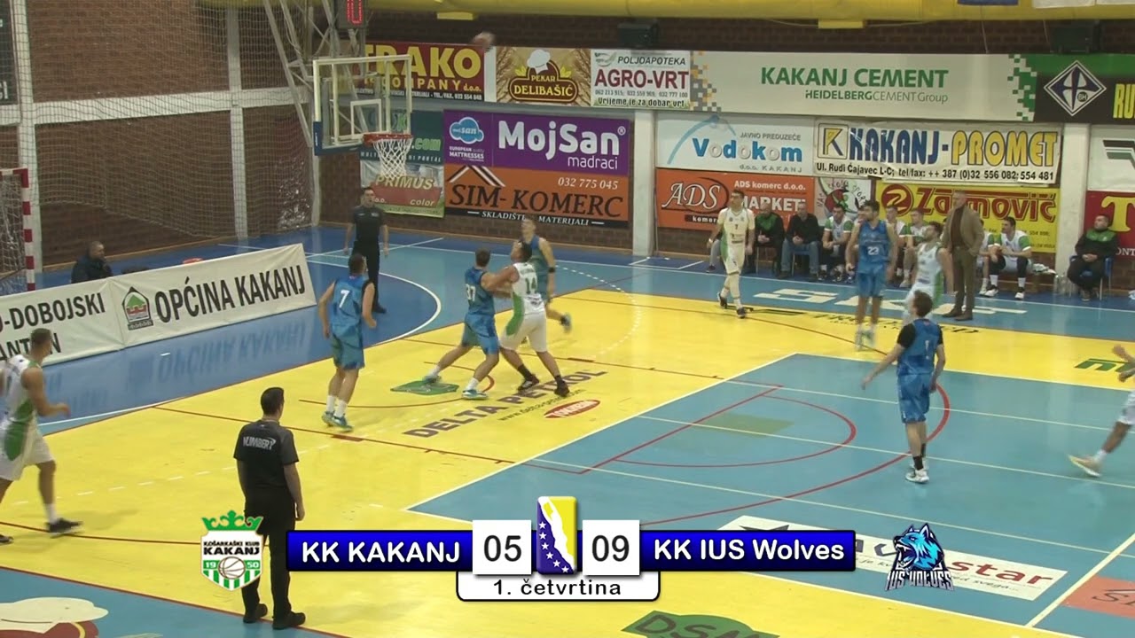 KK Kakanj - KK IUS Wolves  - A1 Liga KSBIH Kolo br: 11 - JUG