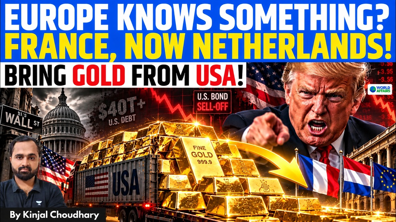 Europe Moves Gold Out of USA as $40 Trillion Debt Threatens Bond Market! De-Dollarization? Kinjal