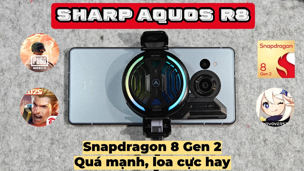 Phải gọi là "QUÁI VẬT" Gaming dưới 4triệu - Test game Sharp Aquos R8