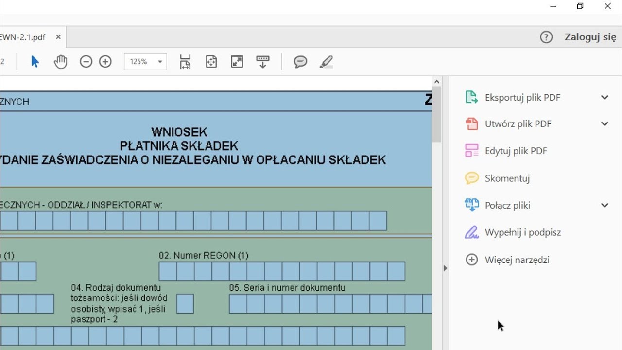 Jak wypełniać formularze zapisane lub zeskanowane w pdf?