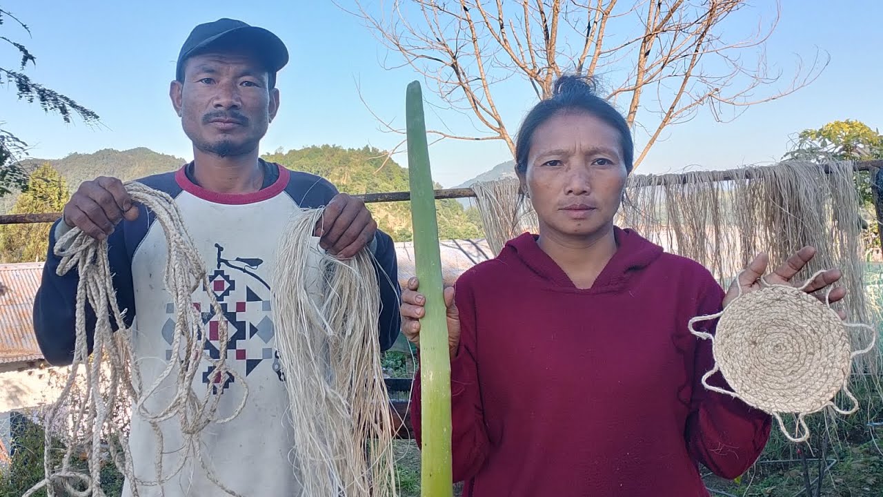 Today me and my wife taking Banana fiber