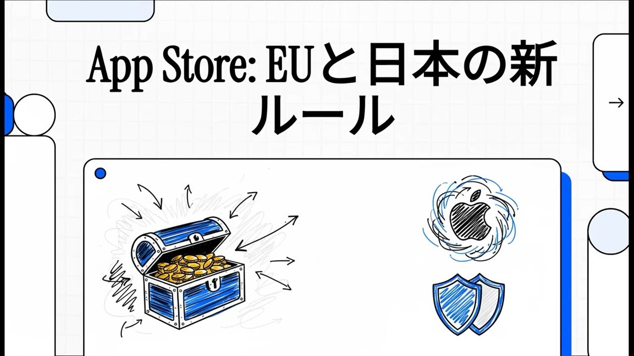 NotebookLM：App Store  EUと日本の新ルール