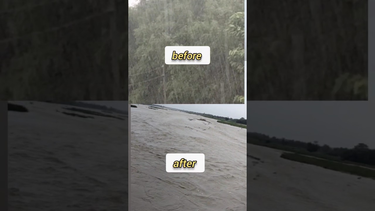 Raining and water flood #waterflood #raning #beforeandafter