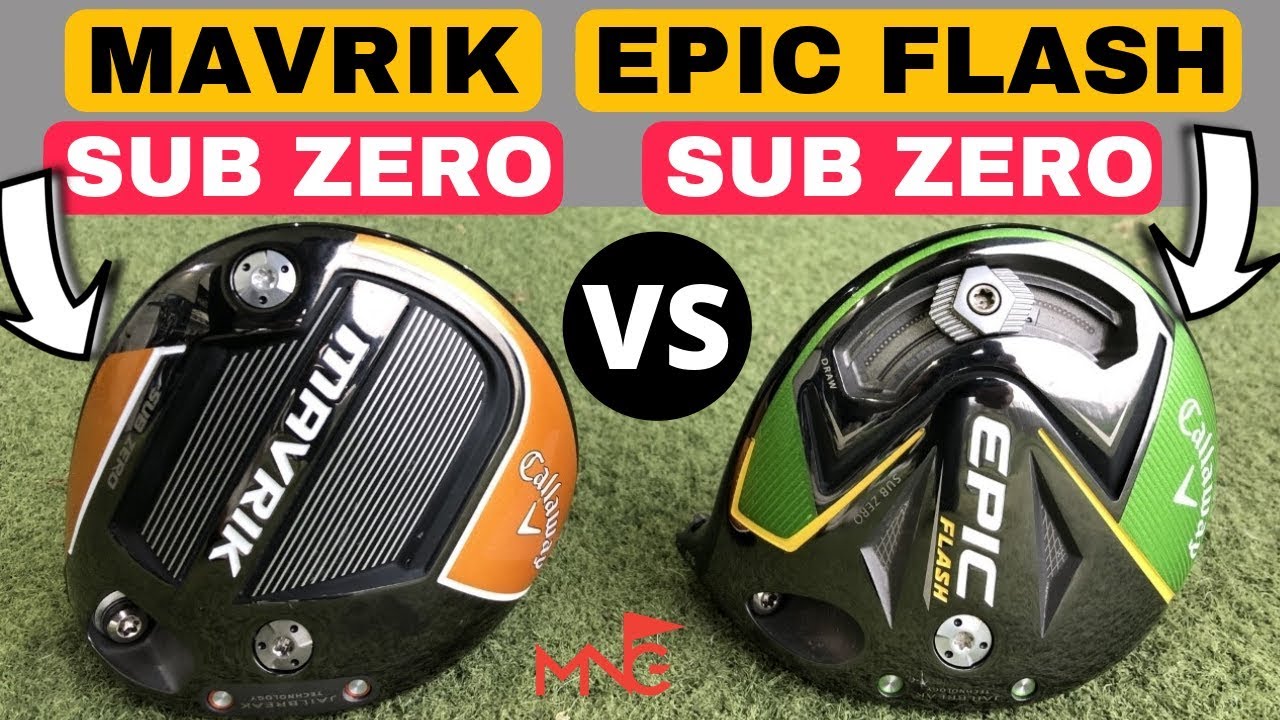 Callaway Mavrik Sub Zero Driver VS Callaway Epic Flash Sub Zero Driver - Low Spin Driver Battle!