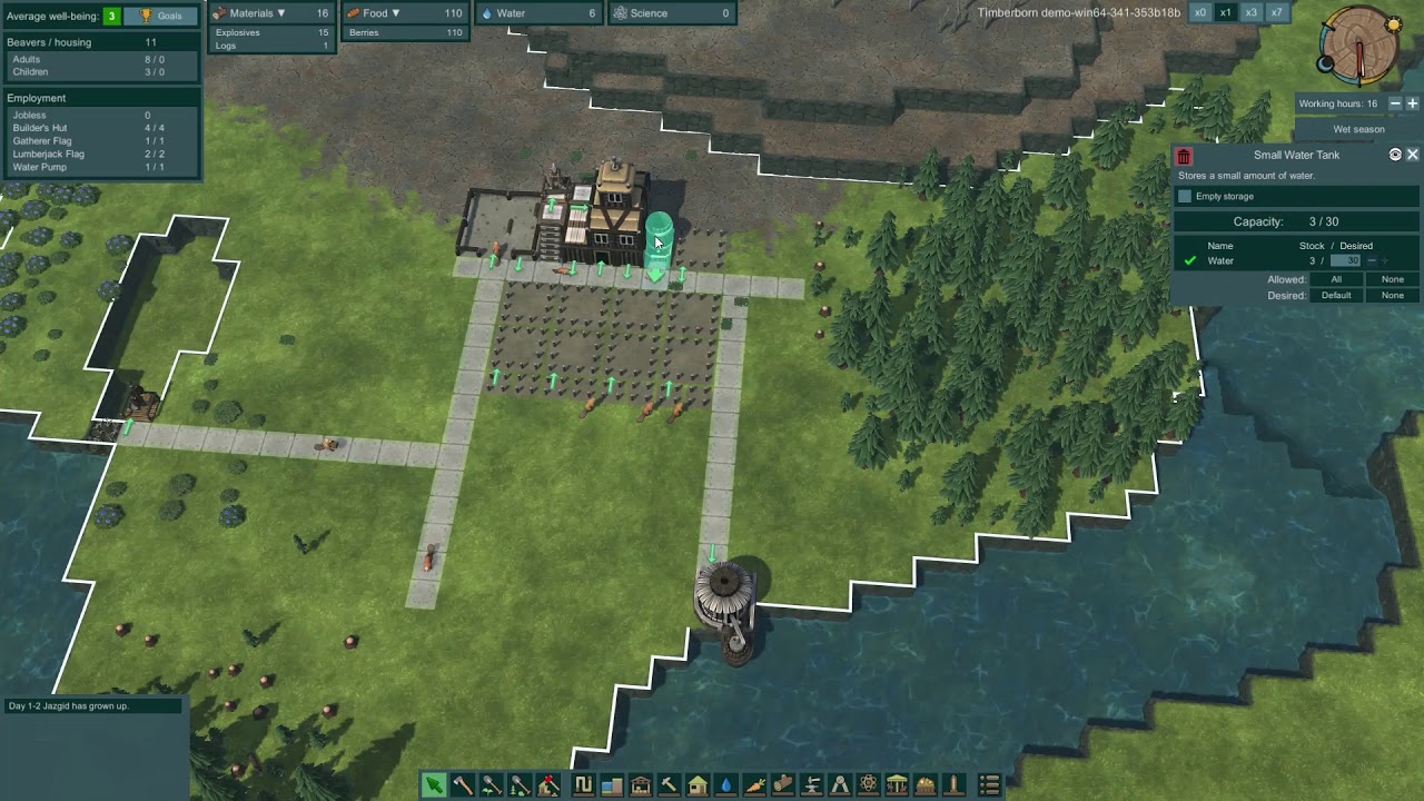 Timberborn Demo Playthrough Part 1 of 4
