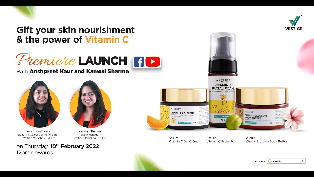 Vestige ASSURE Vitamin C range and ASSURE Cherry Blossom Body Butter Launch Premiere