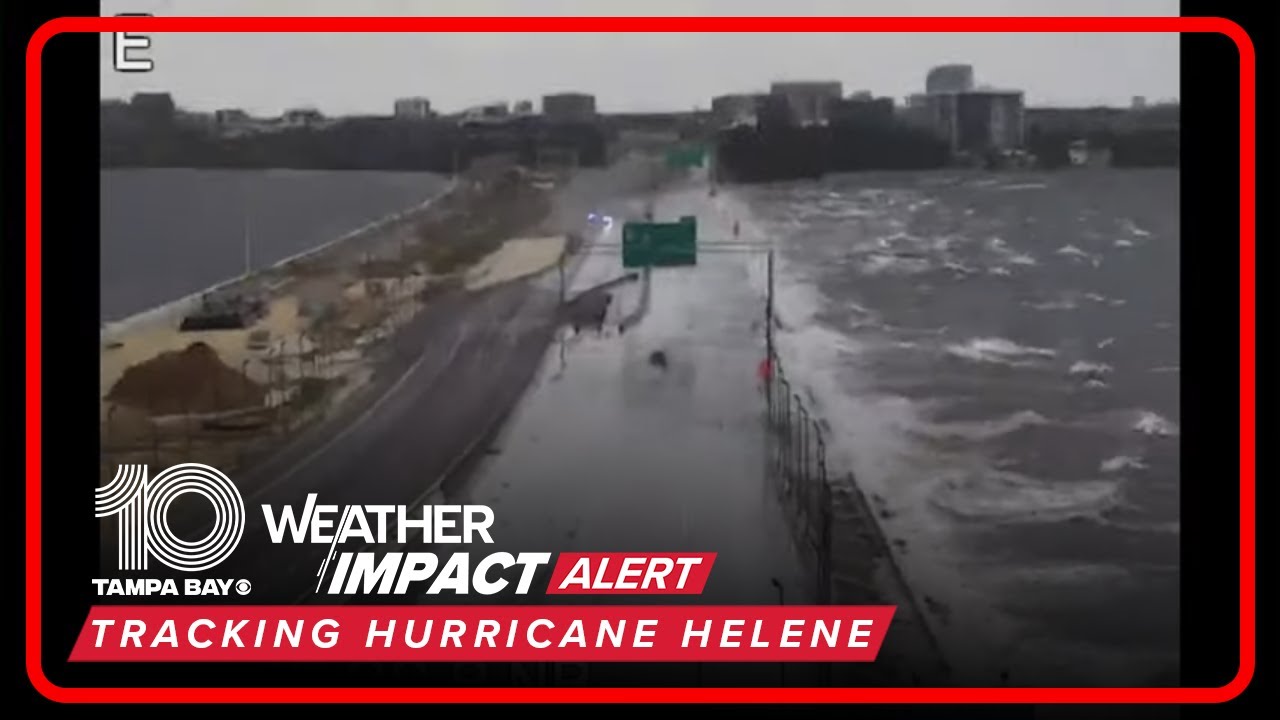 Howard Frankland Bridge closes as Hurricane Helene approaches Florida