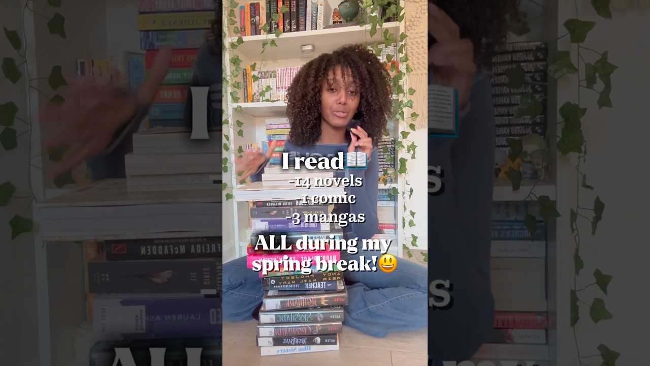 Everything I read over spring break!📚 #booktok #bookrecs #readingchallenge #readingvlog #reading