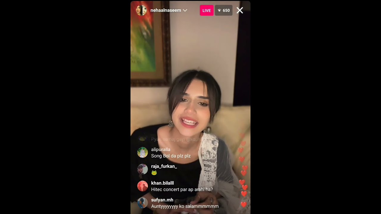 Nehaal naseem insta live ( 19 feb - Sunday )#singer #instagram #instalive