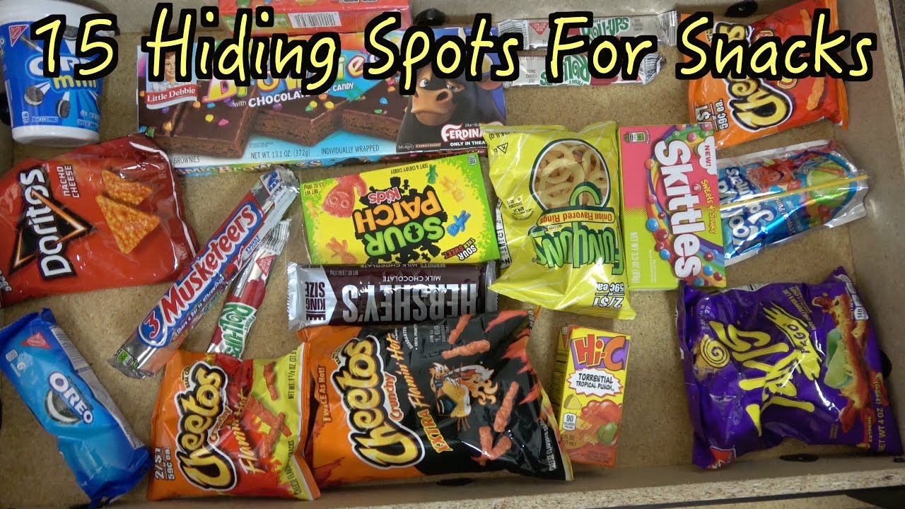 15 Spots At Home You Can Hide Your Snacks From Family- FOOD LIFE HACKS (Secret Compartments)