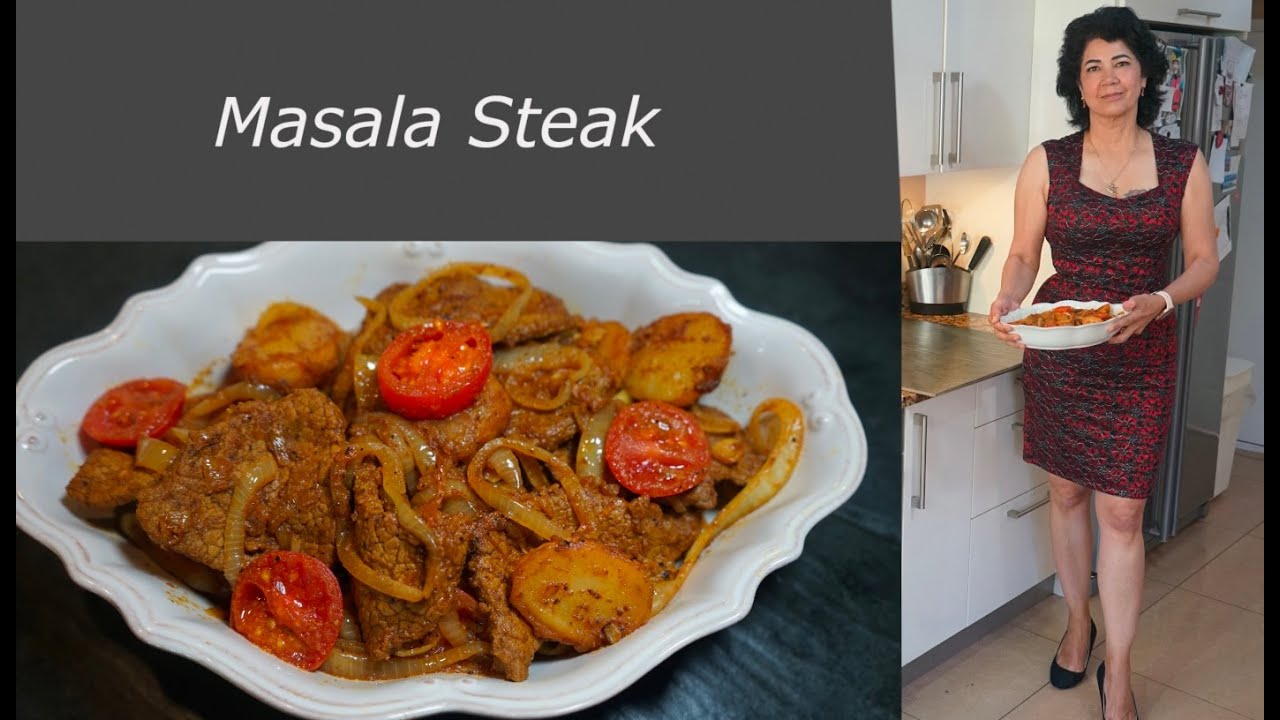 Англо-индийский стейк масала #МассалаСтейк #Стейк #beefdryfry