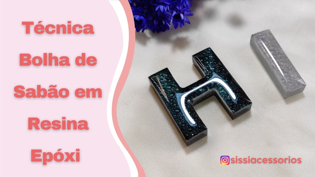 Técnica Bolha de Sabão em Resina | Chaveiro de Resina Epóxi | ARTESANATOS EM RESINA