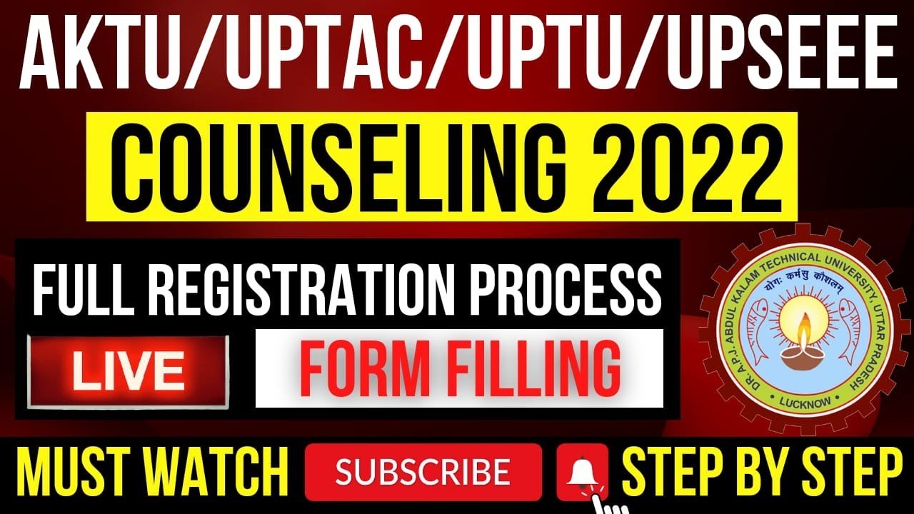 HOW TO REGISTER FOR AKTU COUNSELLING | UPCET/UPSEE COUNSELLING 2022 | AKTU/UPTU | BY SAHU ACADEMY
