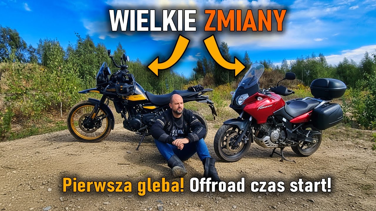 RE Himalayan 450 – pierwsze jazdy i pierwsza gleba! Co z Suzuki V-Strom 1000?