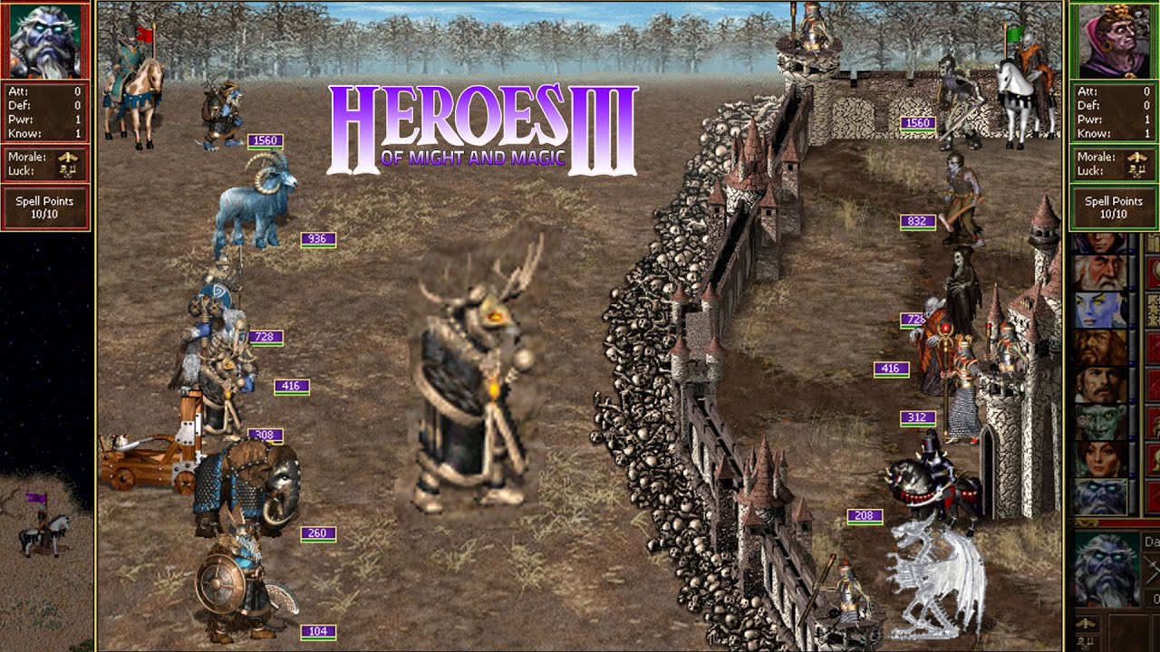 Heroes 3 COMBAT One year growth Ncropolis was attacked by Bulwark HoTA 1.8