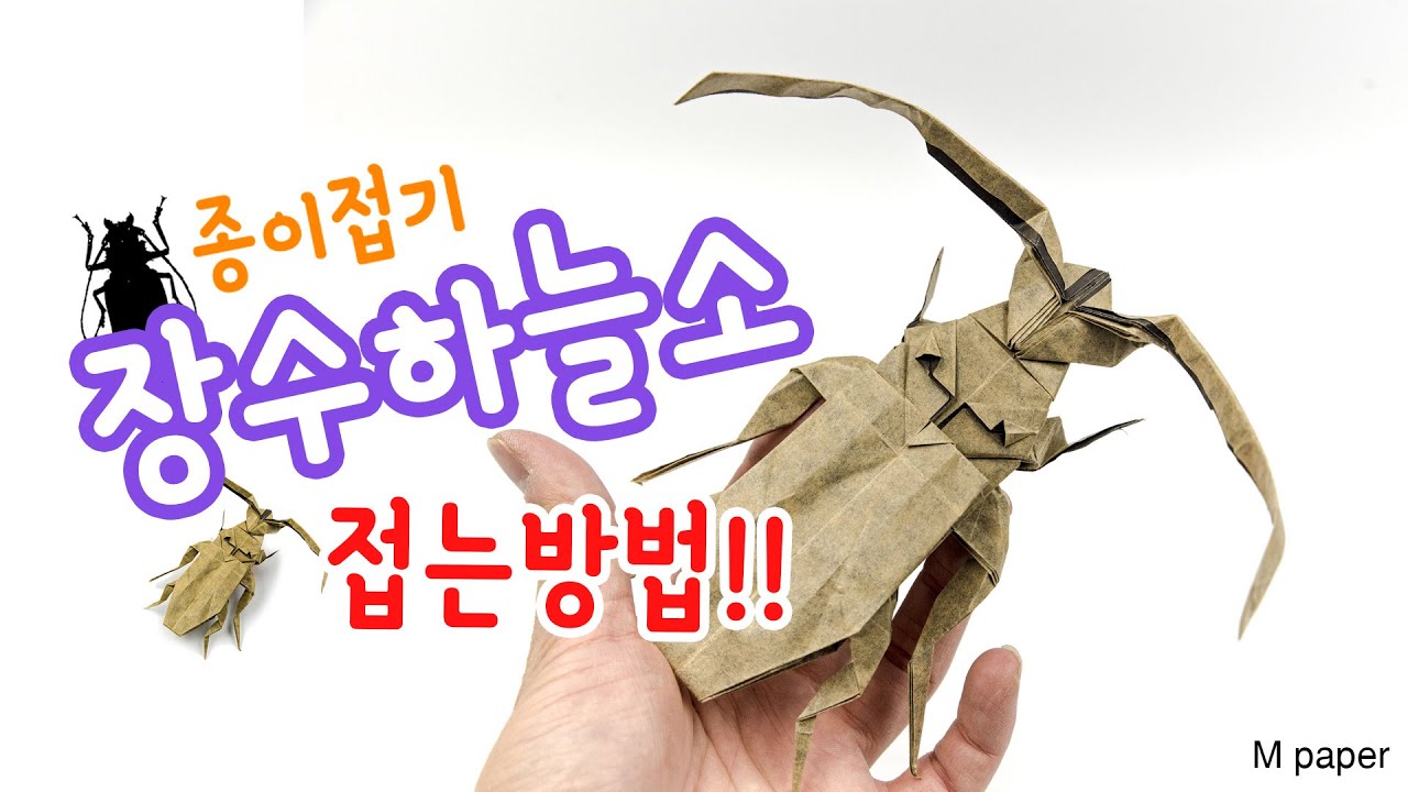 (접는방법) 장수하늘소 종이접기