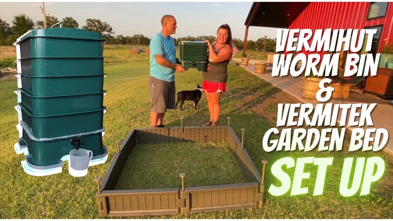 Unboxing and Set Up of Vermihut 5-tray Worm Bin and Vermitek Plastic Garden Bed