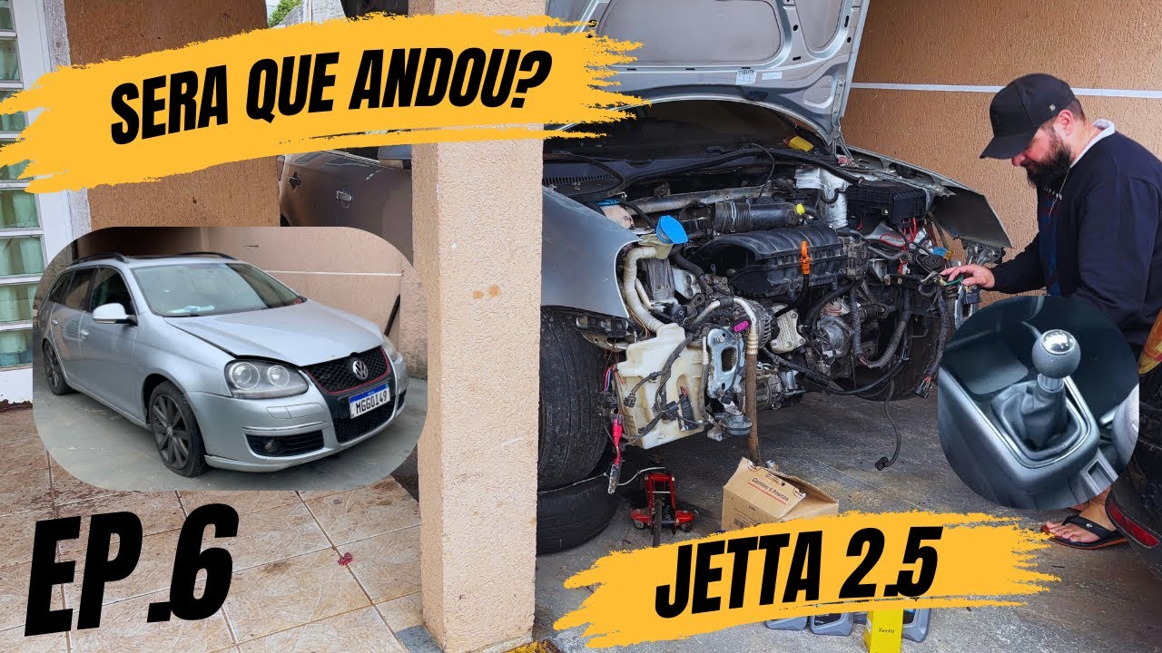 JETTA 2.5 CAMBIO MANUAL TENTAMOS FAZER ANDAR!!