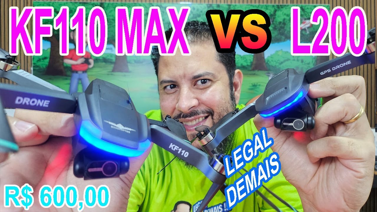Drone KF110 MAX como ligar pela primeira vez como configurar Kf110 Max vs L200 será que é igual
