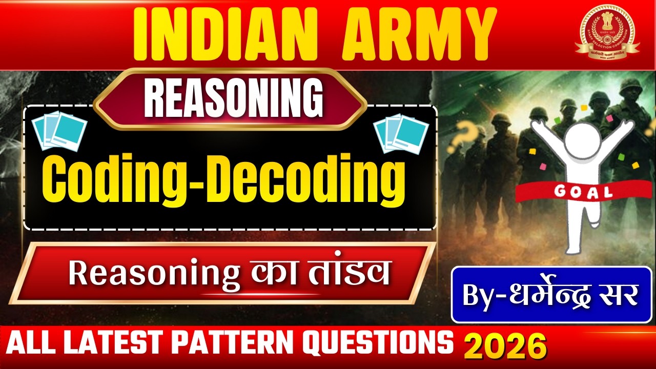 Reasoning का तांडव: Coding-Decoding 30 Most Important Questions | For All Competitive Exams 2026