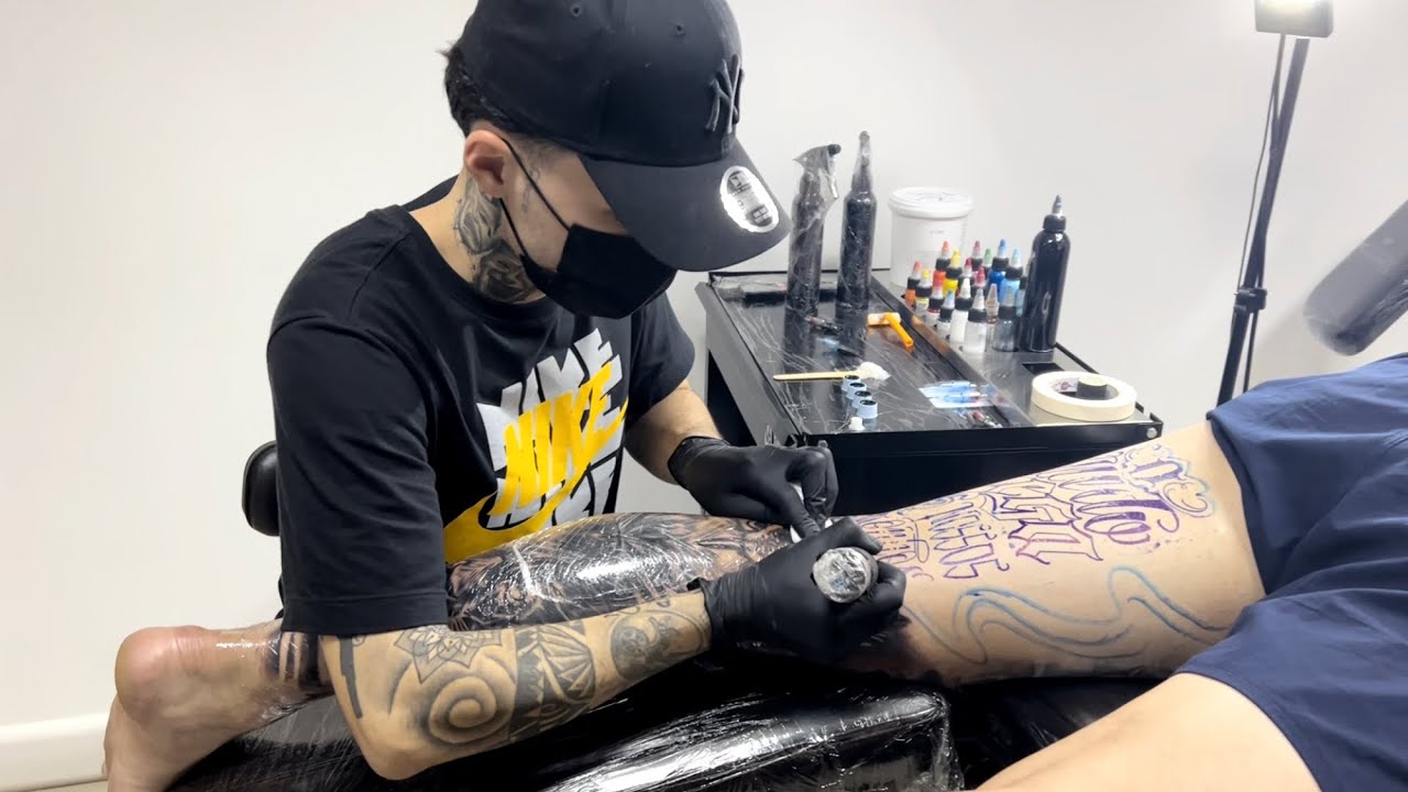 Fechamento de perna com cobertura na parte de trás