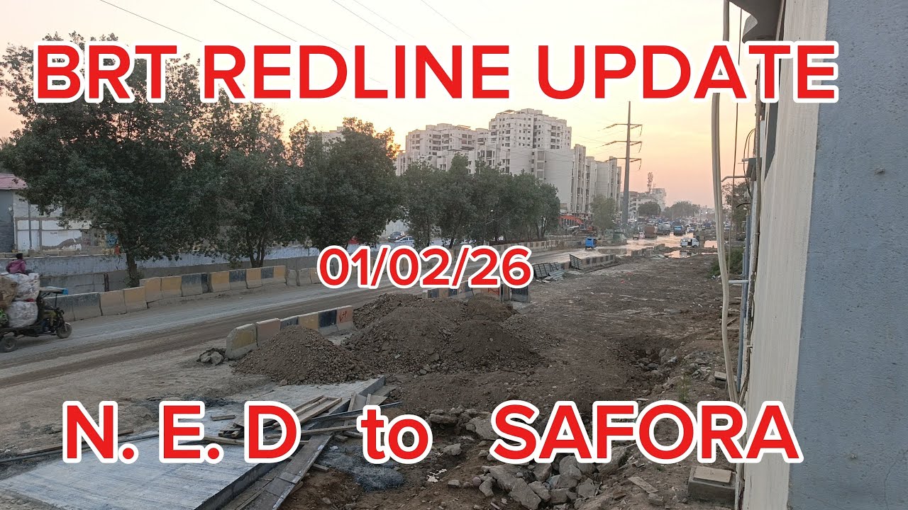 BRT Redline #road #roadconstruction #karachi #karachiroads #karachiroadtrip #universityroad #brt 
