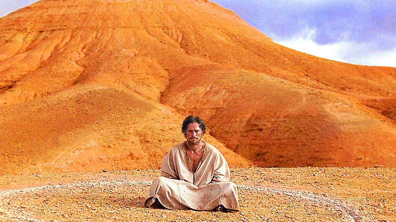 Jesus steht in der Wüste der Versuchung gegenüber