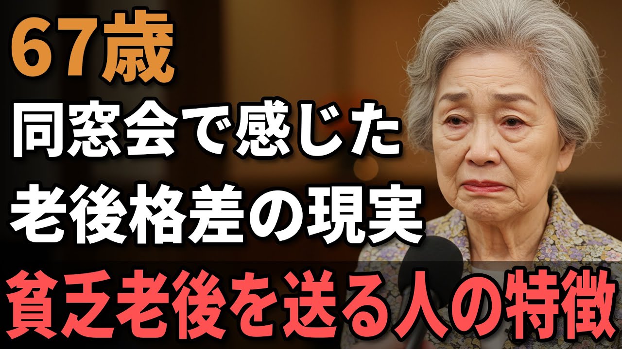 67歳女性、年金8万円で団地暮らしの私が同窓会で見た『老後格差』の現実。老後の差は『運』じゃない。