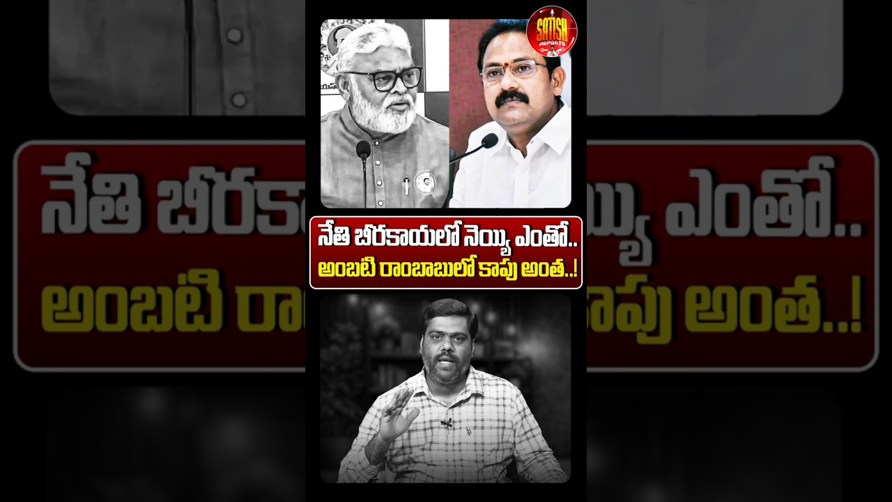 నేతి బీరకాయలో నెయ్యి ఎంతో..అంబటి రాంబాబులో కాపు అంత..!😨#AmbatiRambabu #AllaNani #APPolitics #TDP