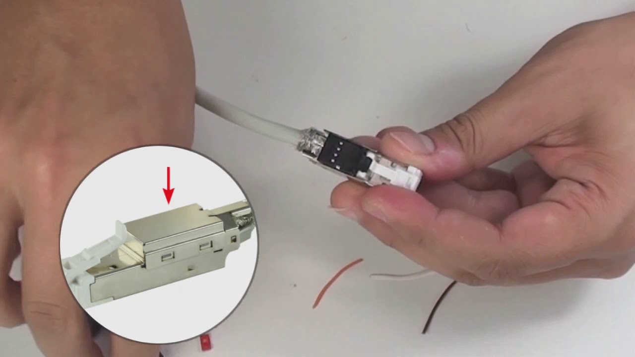 TA34-BAK Cat.6A Connecting Hardware Angled type  45° by 8-direction Industrial Field Plug