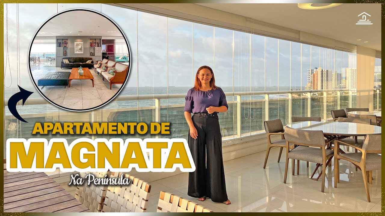 Por dentro de um APARTAMENTO FRENTE MAR na Península  - SÃO LUÍS /MA