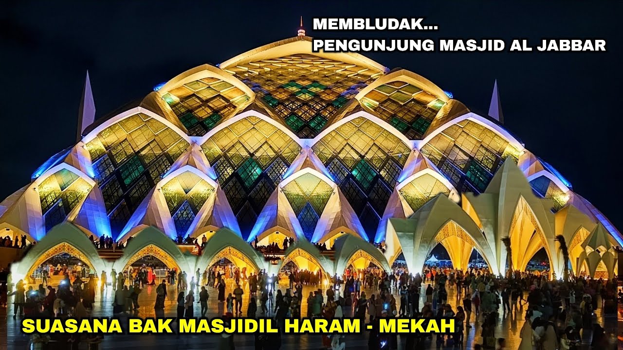 Masya Allah ‼ Terkagum2 Suasana Malam Masjid Al Jabbar Mirip Masjidil Haram Mekah