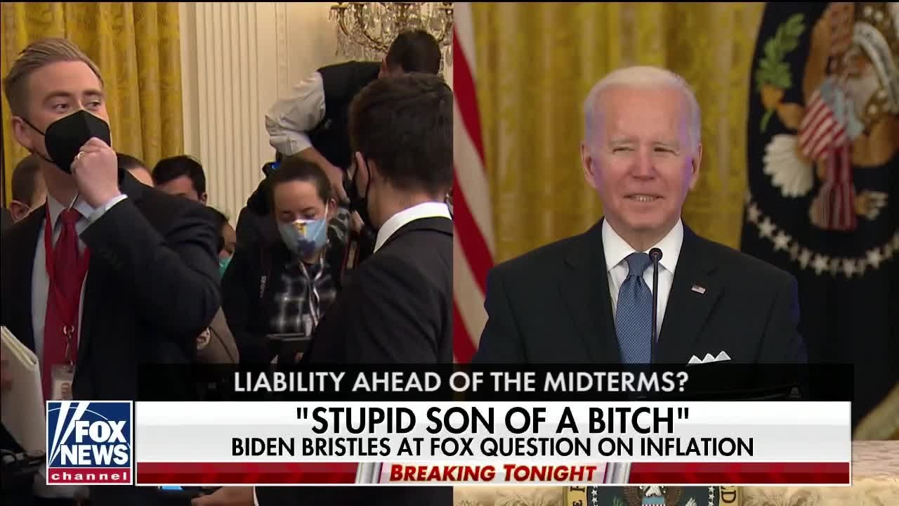 Biden calls Fox News reporter &lsquo;stupid son of a bitch&rsquo; following inflation question