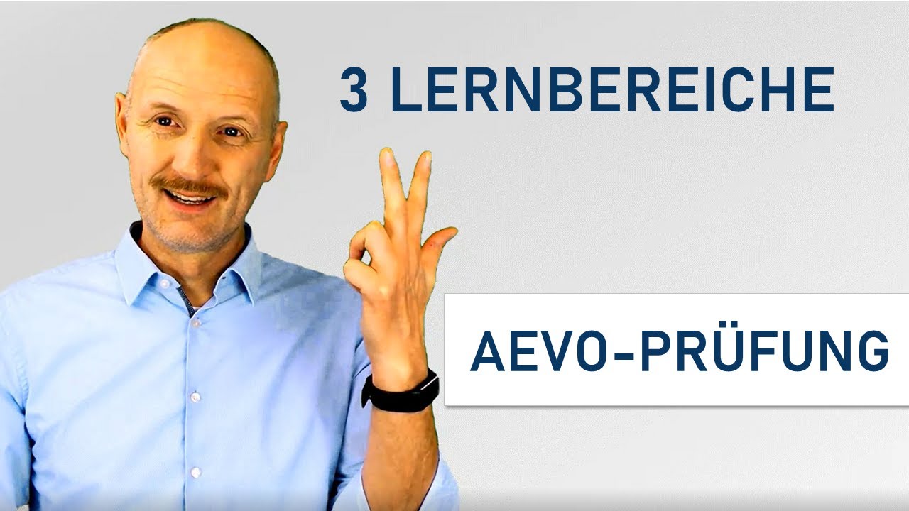 Wie bestimmt man die 3 Lernbereiche in der AEVO Prüfung richtig?