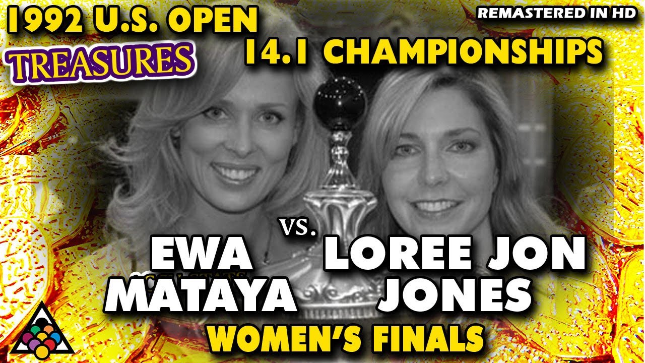 EWA MATAYA vs LOREE JON JONES - 1992 U.S. OPEN STRAIGHT POOL CHAMPIONSHIP WOMEN'S FINALS