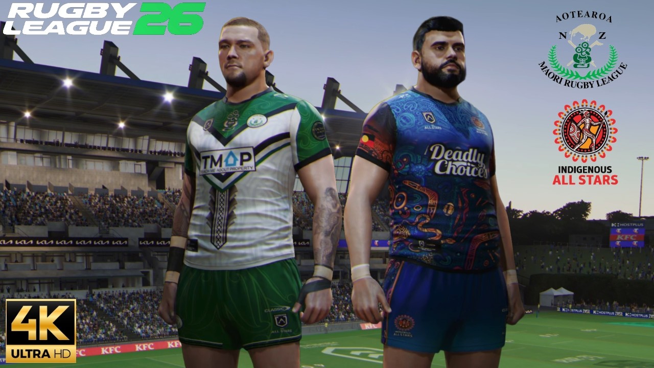 Maori VS Indigenous All Stars PC 4K Gameplay Rugby League 26