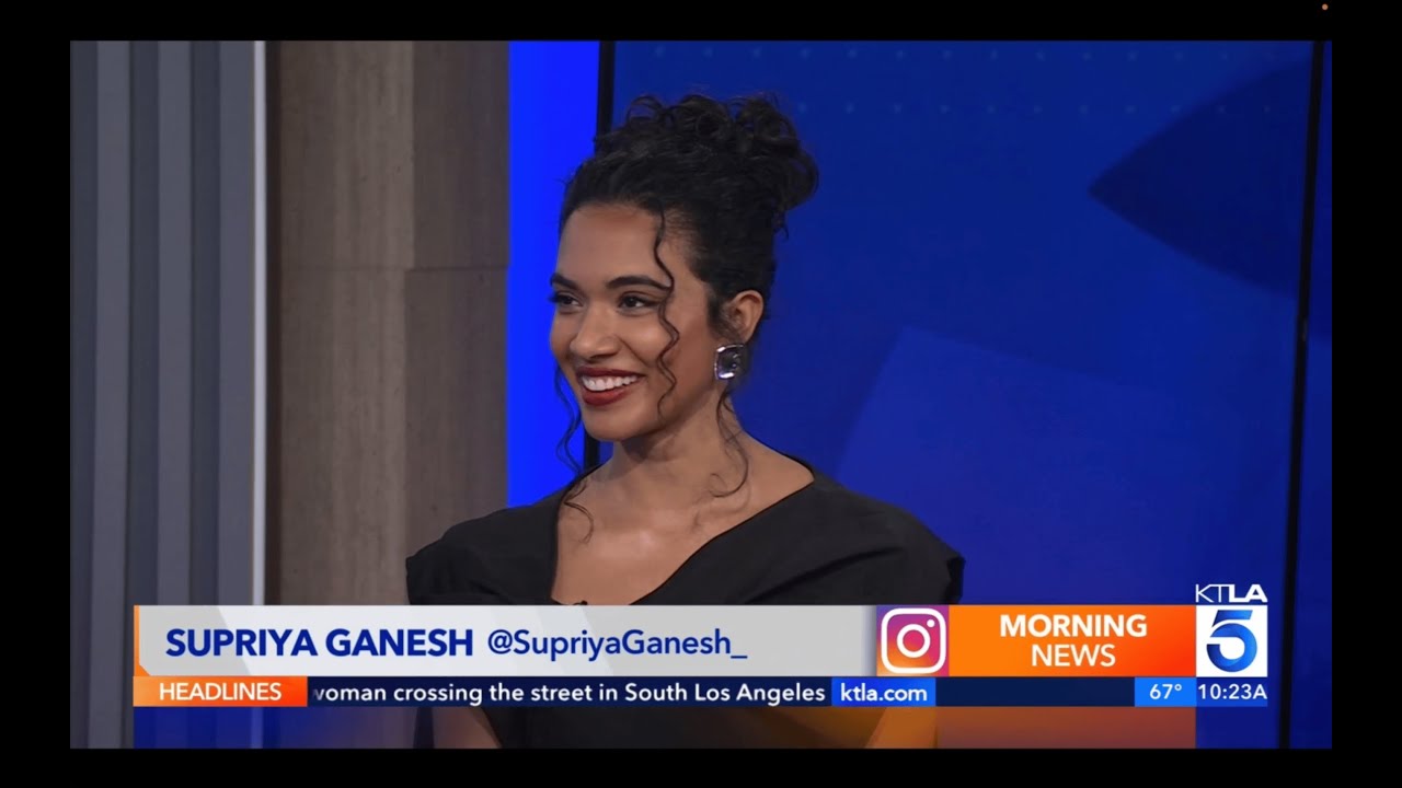 Supriya Ganesh from The Pitt on KTLA