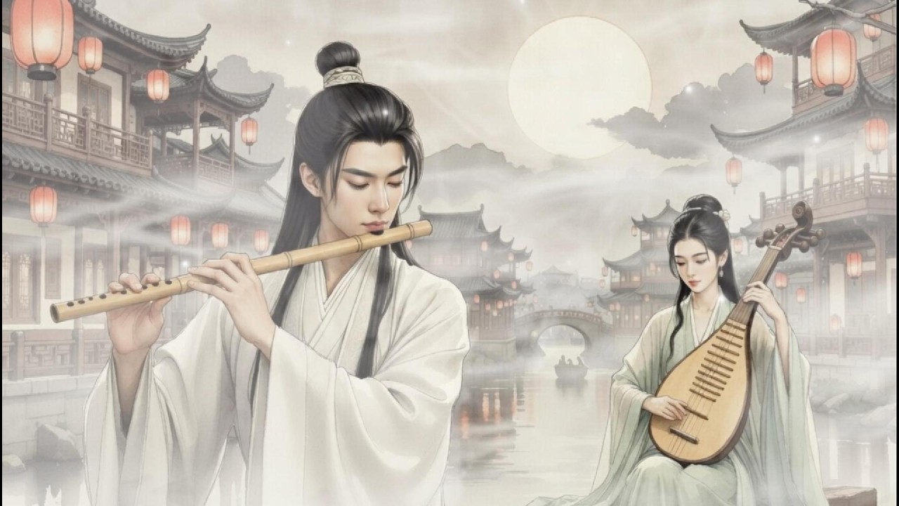 Chinese Zen Music for Meditation & Sleep | Bamboo Flute, Erhu & Guzheng